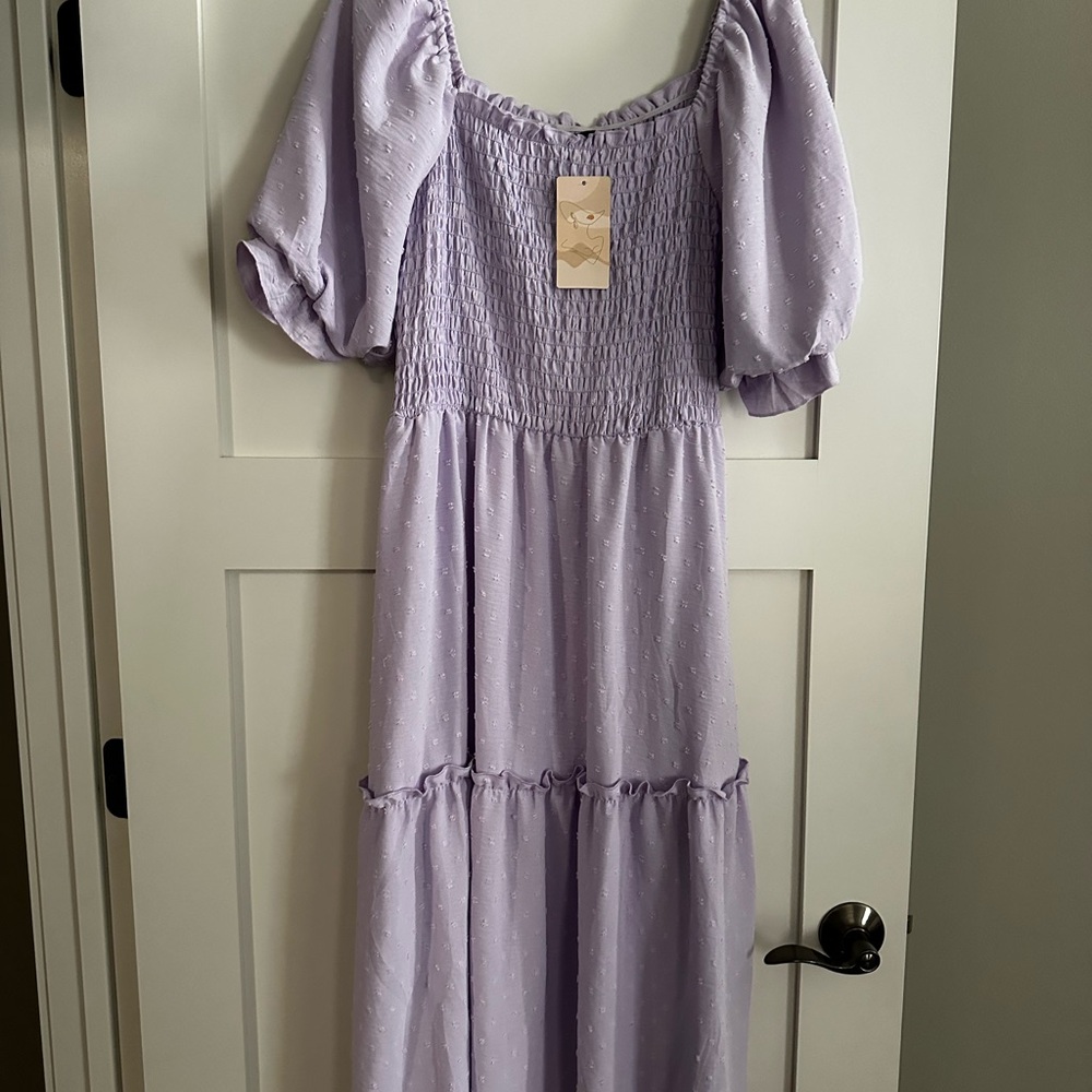 Elegant Lavender Maxi Dress NWT